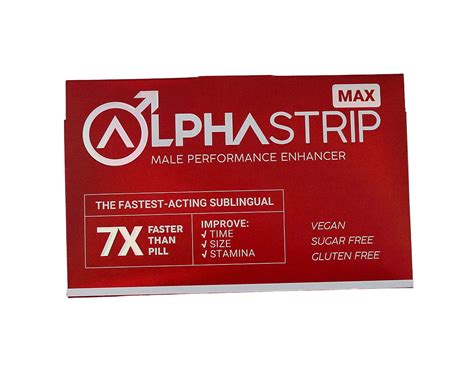 alphastrip live|AlphaStrip MAX Male Performance Enhancer